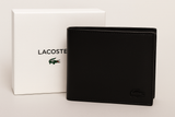 Black Lacoste men's purse with box